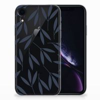 Apple iPhone Xr TPU Case Leaves Blue