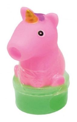 LG Imports slijmfiguur unicorn 7 cm roze/groen
