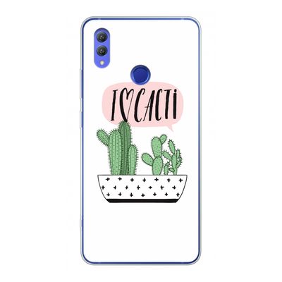 I love cacti: Honor Note 10 Transparant Hoesje