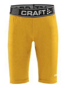 Craft 1906862 Pro Control Compression Short Tights JR - Yellow - 158/164