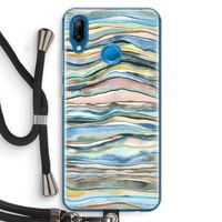 Watercolor Agate: Huawei P20 Lite Transparant Hoesje met koord