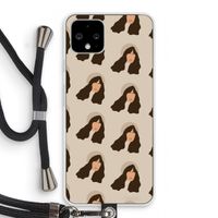 Bonjour mon amour: Pixel 4 Transparant Hoesje met koord