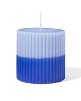 HEMA Stompkaars Ø10x10cm Ribbel Lichtblauw-blauw (blauw)