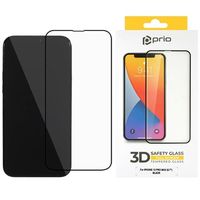 Prio 3D iPhone 13 Pro Max/14 Plus Screenprotector van Gehard Glas - 9H - Zwart