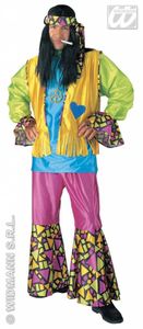 Carnavalskleding: Hippie kostuum man 4-delig Flow