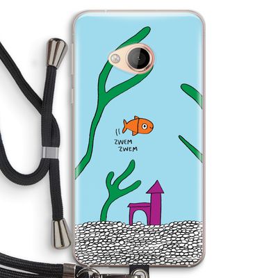 Aquarium: HTC U Play Transparant Hoesje met koord