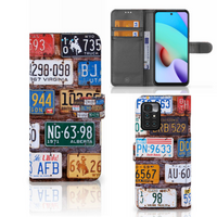 Xiaomi Redmi 10 Telefoonhoesje met foto Kentekenplaten