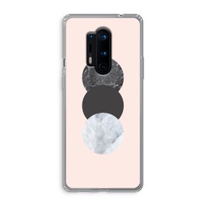 Marmeren cirkels: OnePlus 8 Pro Transparant Hoesje