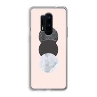 Marmeren cirkels: OnePlus 8 Pro Transparant Hoesje