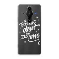 Don't call: Sony Xperia Pro-I Transparant Hoesje