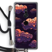 Patroon Wolken: Sony Xperia XZ2 Transparant Hoesje met koord