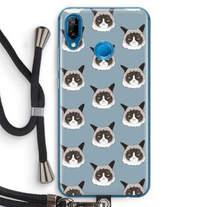 It's a Purrr Case: Huawei P20 Lite Transparant Hoesje met koord