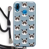 It's a Purrr Case: Huawei P20 Lite Transparant Hoesje met koord