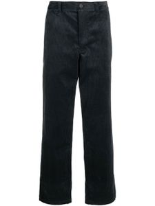 Wood Wood pantalon droit en velours côtelé - Bleu