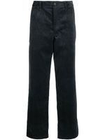 Wood Wood pantalon droit en velours côtelé - Bleu