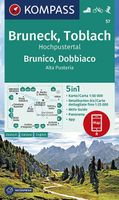 Wandelkaart 57 Bruneck, Brunico - Toblach, Dobbiaco | Kompass