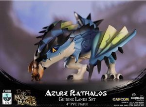 Monster Hunter Animegami Chibi Figure - Azure Rathalos