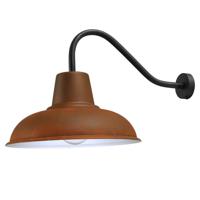 Masterlight Roestbruine wandlamp Industria 73cm roestbruin met zwart 3047-05-25-06 - thumbnail