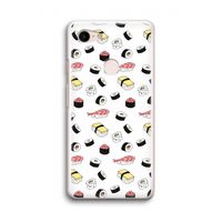 Sushi time: Google Pixel 3 Transparant Hoesje