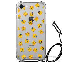 Doorzichtige Silicone Hoesje voor iPhone SE 2022 | 2020 | 8 | 7 Katten Emojis - thumbnail