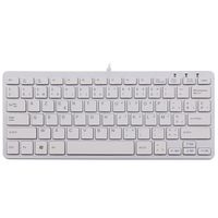 R-Go Tools R-Go Compact Toetsenbord, AZERTY (BE), wit, bedraad