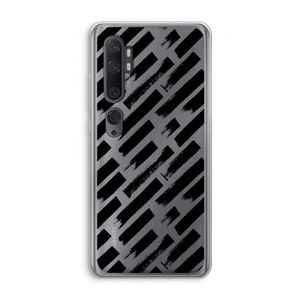 Zwarte vegen: Xiaomi Mi Note 10 Transparant Hoesje