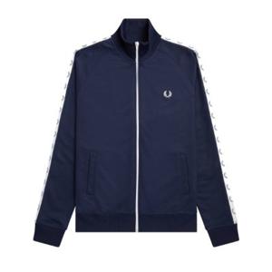 Fred Perry - Taped Trainingsjack - Donkerblauw