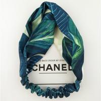 Zomer Boho stijl haar banden hoofdbanden voor vrouwen retro cross knoop tulband (groen)