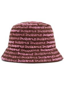 Jacquemus bob à logo brodé - Marron