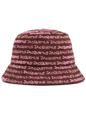 Jacquemus bob à logo brodé - Marron