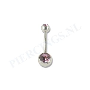 Juwelen navelpiercing L 12 mm lila