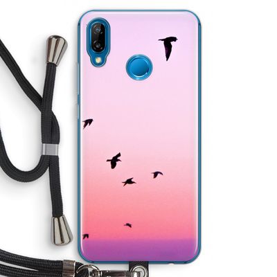 Fly away: Huawei P20 Lite Transparant Hoesje met koord