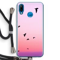 Fly away: Huawei P20 Lite Transparant Hoesje met koord