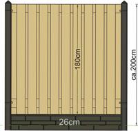 Berton paal Amstel antraciet hoekmodel 280 cm Tuindeco - Tuindeco