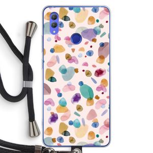 Terrazzo Memphis Pink: Honor Note 10 Transparant Hoesje met koord