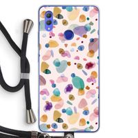 Terrazzo Memphis Pink: Honor Note 10 Transparant Hoesje met koord