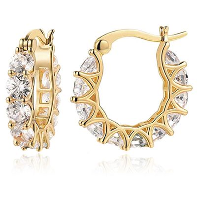 LGT JWLS Elegante Oorringen - 11 Zirkonia Zilver
