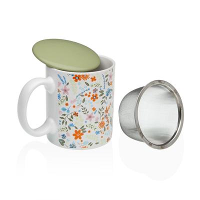 Kop met theefilter Versa Blommor