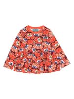 Kenzo Kids t-shirt Boke Flower en coton à imprimé fleur - Orange