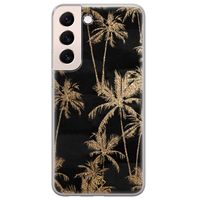 Samsung Galaxy S22 Plus siliconen hoesje - Palmbomen