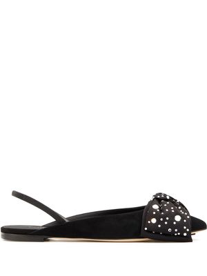 Giuseppe Zanotti ballerines Johanna à détail de nœud - Noir