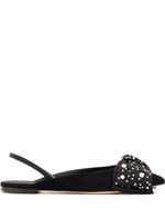Giuseppe Zanotti ballerines Johanna à détail de nœud - Noir