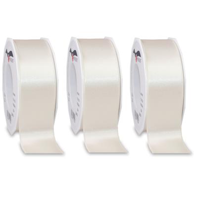 Cadeaulint Satijn - 3x - 4 cm x 25 meter - beige - cadeaus inpakken - sierlint Cadeaulint Satijn - 3x - 4 cm x 25 meter - beige - cadeaus inpakken - sierlint
