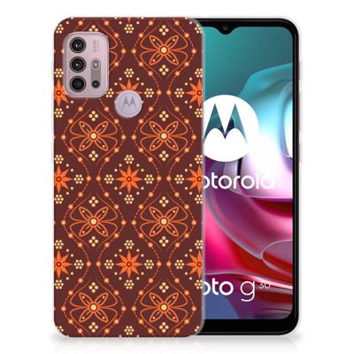 Motorola Moto G30 | G10 | TPU bumper | Batik Brown