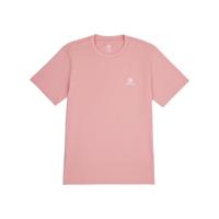 Unisex T-Shirt met Korte Mouwen Converse Classic Fit Left Chest Star Chevron Roze - Maat: S