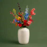 Zijden Veld boeket - Tropical Bont