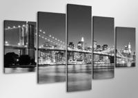 Schilderij-Brooklyn Bridge 100x50cm