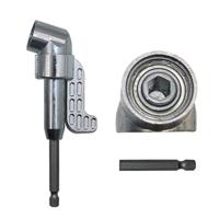 105 graden rechte hoek boor driver bit extension Power Drill tool 7mm hex magnetische Power schroevendraaier socket adapter (lang type)