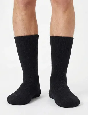 Angro 2-paar heren extra warme dikke wollen sokken - Thermo sokken - Warme stevige wollen sokken