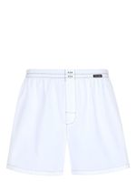 Dolce & Gabbana boxer en coton à patch logo - Blanc